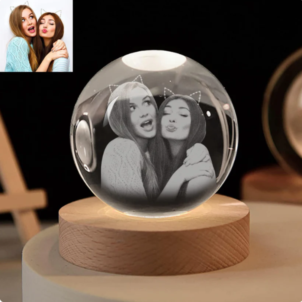 Esfera de cristal personalizable